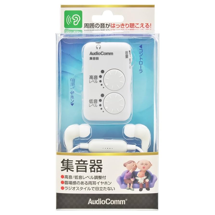 Amazon.co.jp: AudioComm 集音器 MHA-327S-W 03-2764 : 楽器